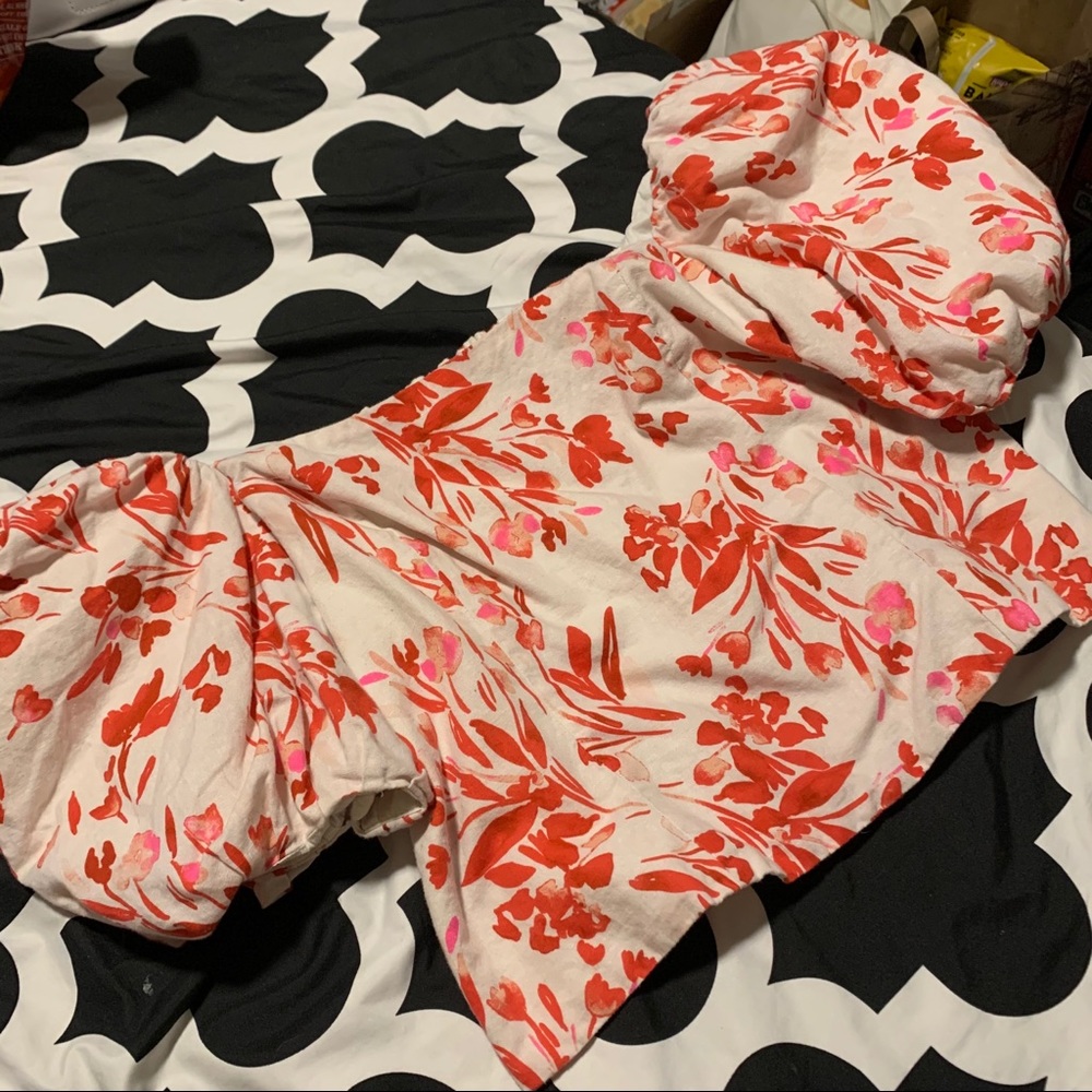 Puffed Sleeve Cropped Top